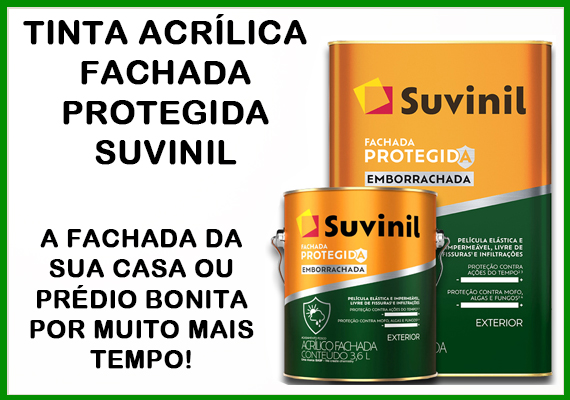 Se liga na mudança do visual usando a <br>Tinta Acrílica Fachada Protegida da Suvinil!